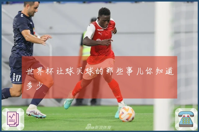 世界杯让球买球的那些事儿你知道多少